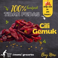 HOT ITEM cili gemuk/cili kering tak pedas/cili kering tidak pedas/lada buah besar/cabai tak pedas/ci