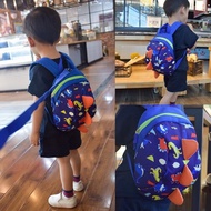 Dinosaurs Dinosaurs Children's School Bag IMPORT PAUD Character - navy E9H1 PREMIUM Backpack Kids Ki