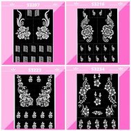 Sticker inai / Sticker Henna / Henna Stencil / Mehndi Stencil NEW DESIGN