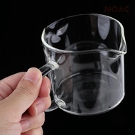 [ Espresso Measuring Glass, Jug, Cup, Carafe, Double Pourer, Multifunctional Espresso Glass Mini Measuring Cup for Everyday Use, 250 Ml