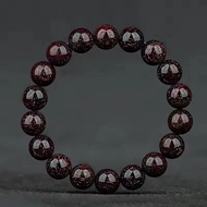 【With Certificate】 Indian Full Gold Star Small Leaf Rosewood Bracelet Bracelet Buddha Beads Men and