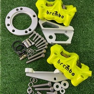 Y15ZR CALIPER GP4 copy1-1 (1set)YELLOW/GREEN/CHROME