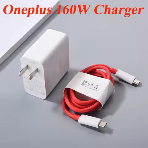 New OnePlus 10T 160W SuperVOOC Fast Charger US/EU/UK Power Adapter 12A USB C To Type C Cable For One