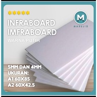 PUTIH Infraboard IMPRABOARD WHITE (white only) A1 4mm thick 85x60cm | 60x80cm| Pp BOARD