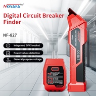 Noyafa เครื่องมือวินิจฉัยของช่างไฟฟ้าตัวทดสอบสวิตช์วงจร120V ที่ NF-827เครื่องทดสอบซ็อกเก็ตฟิวส์