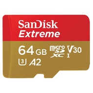 SD Card การ์ดเก็บความจำ Sandisk microSDXC Card Extreme 64 Gb