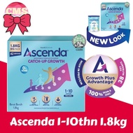 WYETH ASCENDA CATCH UP GROWTH 1-10 TAHUN VANILLA 1.8KG
