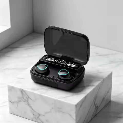 Bluetooth Earphones Handfree LED Dispay Headphones Bluetooth HiFi Stereo Music Wireless Earbuds Wate