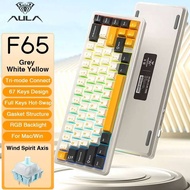 AULA F65 65% Layout Hot-Swap Gasket-mounted Wireless Mechanical ro Software RGB Mini Gaming Keyboard