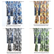 Mordi Vines Printed Suksukan Curtain 60 inches each width (4ft, 6ft and 7ft length) | Geena Printed