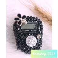 Special heref4F9r SWAROVSKI DECORATIVE DIGITAL TASBIH (JASMINE FLOWERS) "TOPPING" DIGITAL DECORATIVE