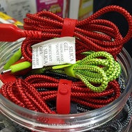 Instant2jam Wellcomm 3A Nylon Braided Micro and Type C data cable