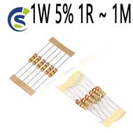 100pcs/lot Carbon Film Resistor 2.2R 10R 22R 47R 51R 100R 150R 470R 1K 4.7K 10K 47K 1 2.2 10 22 47 5