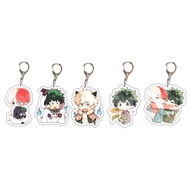 My hero academia acrylic pendant keychain