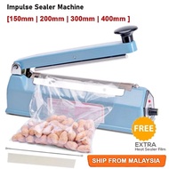 Ready Stock 🔥Impulse Sealer 150mm 200mm 300mm 400mm Heating Seal Film Poly Plastic Package Bag Heat 