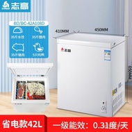 MHChigo Household Mini Fridge Refrigerated Cabinet Freezer Dual-Use Single Door Commercial Large Capacity Power Saving