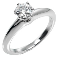 Tiffany & Co. Solitaire Ring, Size 7.5, 0.53ct VS1/I/3EX, Pt950 Platinum with Diamonds, Approx. 5.16