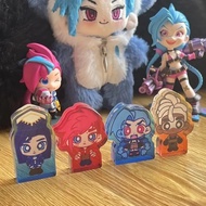 Standee model Arcane League of Legends LOL Acrylic Bricks Jinx Vi Caitlyn Ekko desk decoration fan g