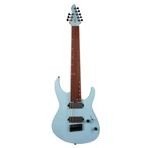 Eart Guitars EXP-H8 Modern 27" 8-String Roasted Mahogany Electric Guitar | 24 SS Frets, Compound U-C