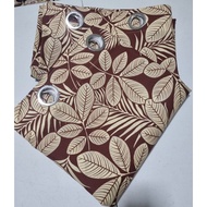 PER PIECE Shental Choco Brown(Guava Leaves) curtain with ring