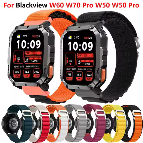 20mm 22mm Alpine Loop For Blackview W60 W70 Pro Smartwatch Sport Bracelet Correa For Blackview W50 W