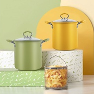 Deep Fryer Pot with Strainer Basket Stainless Steel Deep Fryer Pan with Handle Heat Resistant Deep F