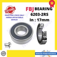 FBJ 6203-2RS Bearing Deep Groove Ball Bearing For PANASONIC KDK Ceiling Fan F-M15A0 / K15VO Electric