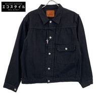 TCB Jeans TCB-23-028 30年代夾克 BKBK 第一代黑色單次水洗後繫帶牛仔夾克 14盎司 第一代牛仔夾克 44碼 [二手]