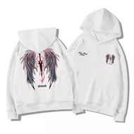 Print Hoodies American Street Trend Style Sword of the Braveเสื้อแจ็คเก็ตฤดูหนาวหลวม  หมวกยาวแฟชั่นผ