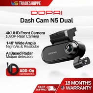 DDPAI N5 Dual 4K Ultra HD GPS Front &amp; Rear Recording Dash Cam