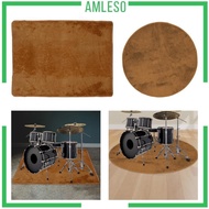 [Amleso] Electric Drum Carpet Drum Carpet Soft Suede Thick Multipurpose Sound Absorption