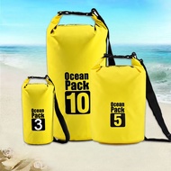 【COD】Ocean Pack 3L/5L/10L กระเป๋ากันน้ำ เป้กันน้ำ ถุงทะเล กันน้ำ PVC Ocean Pack ถุงกันน้ำ คุณภาพเกรด