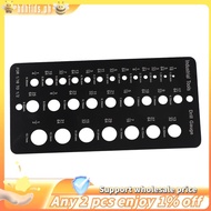 Drill Bit Gauge 1/16 Inch to 1/2 Inch, Screw Size and Thread Gauge Inches and Decimal Drill Gauge Dr