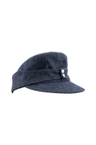 militaryharbor WW2 German Luftwaffe Officer M43 Field Cap Blue Grey