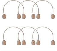 CHGCRAFT 6Pcs Cotton Rope Croquet Wickets with Wood Base for Replacement Families Lawn Backyard Park