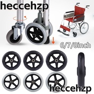 HECCEHZP Shoppin Cart Wheels, Rubber Anti Slip Solid Tire Wheel, Replacement 6/7/8Inch Wheelchair Caster
