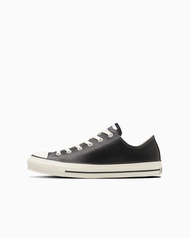 日本限定 Converse LEATHER ALL STAR Ⓡ OX 低筒 皮革 黑色/ 27 cm