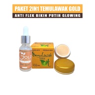 Paket 2in1 Cream Temulawak Gold Original Asli Import Malaysia + Serum Temulawak Gold Dark Spot 20 Ml