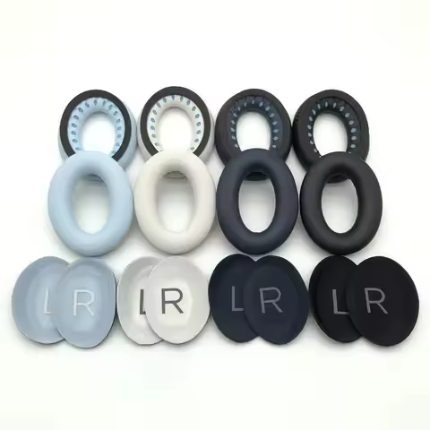 Replacement Ear Pads Cushions for Bose QC45 QuietComfort 45 Headphone Softer Protein Leather Earpads