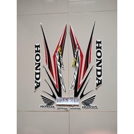 MERAH CBR 150R CBR 150 r CBR 150R white red striping sticker