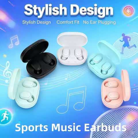 A6S Wireless Bluetooth Earphones TWS Bluetooth Headset Wireless Earbuds Noise Cancelling Earphones w