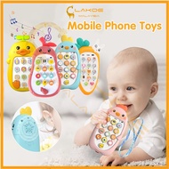 LAKOE Baby early education Chinese music simulation mobile phone toys Radish Teether bite toy Kids T