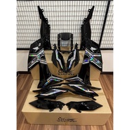 RSX COVERSET HONDA RS-X RSX150 MAGIC BOY BODY COVERSET RAINBOW BLACK CUSTOM