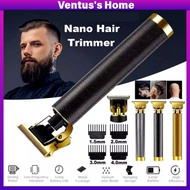 Electric Hair Trimmer Clipper Cordless USB Rechargeable Mustache Shaver Haircut Machine Mesin Rambut