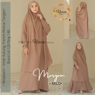 [ SAFJA ] Terlaris setelan gamis niqob maryam syari french khimar