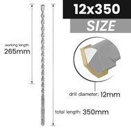 Mata Bor Beton Besi Kayu 8MM-16MM x 350MM HSS Drill Bits Bahan Kuat High Quality Anti Karat - 6516
