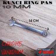 KUNCI RING PAS NASA 🇺🇸🚀 10MM CHROME VANADIUM SATIN K3103