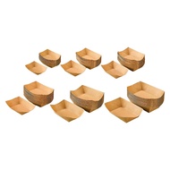 [szluzhen3gv] 100 Pieces Food Serving Trays Greaseproof Packaging for Popcorn Taco Hot Dog