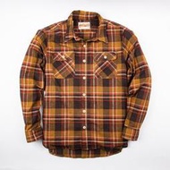 【Freenote】麻質苧麻混紡 輕磅法蘭絨格紋襯衫/ Jepson Brown Plaid Shirt