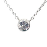 [New] PT900/SV925 Diamond Flylin Both hanging necklace [I11-9]